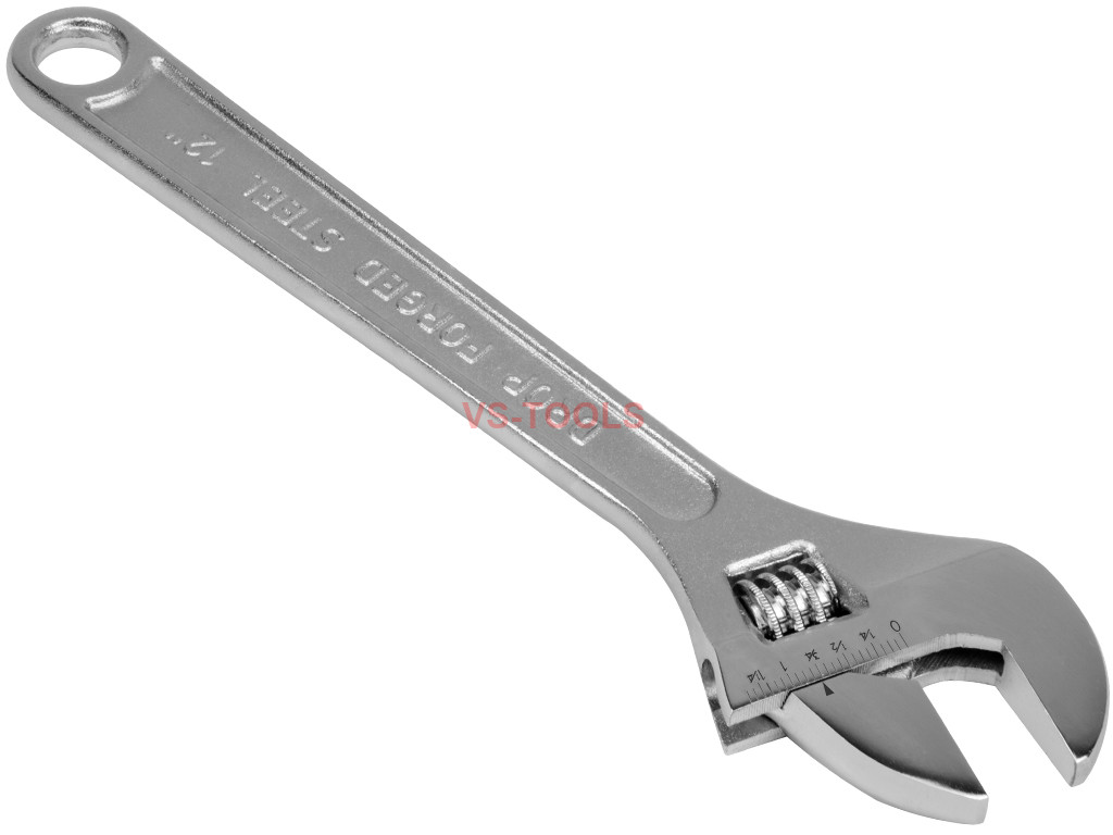12inch 300mm Universal Adjustable Jaw Steel Wrench Measurement